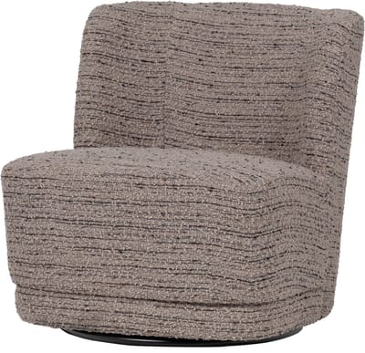 WOOOD Atty Draaifauteuil - Grove Melange - Beige - 75x74x65