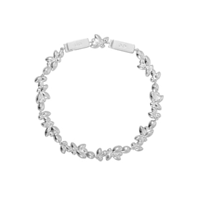 Swarovski Diapason Verguld Witgoud Romantische Bloemblaadje Sprankelend Metaal Armband Damesarmband 5146744 Box (Random Color) white