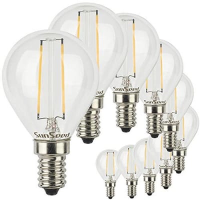 LED Golfbal Lamp E14 2W Vervangt 25W Warm Wit 2700K - 10 Stuks