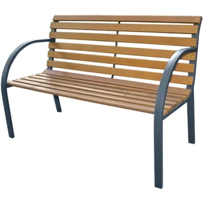 Central Park Tuinbank City 2-zits Staal Fsc Eucalyptushout