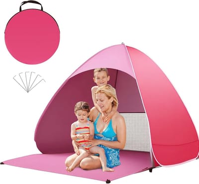 Strandtent voor baby's - Pop-up tent - Bescherming tegen zon - UV-bescherming UPF 50+