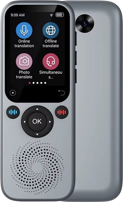 AI Taalvertaler Apparaat – Real-Time Spraakvertaler & Vertaalmachine, 138 Talen, Slimme Translator met Opnamefunctie, WiFi, Draagbare Vertaalcomputer voor Reizen & Zakelijk Gebruik