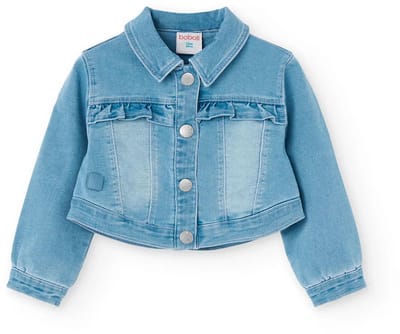 Boboli Denim Knit Jas Blauw 7 Years Meisjes