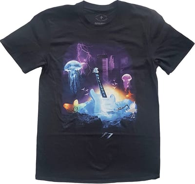Prince - Lotus Flower Heren T-shirt - S - Zwart