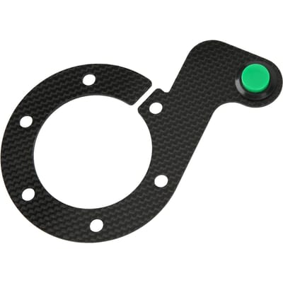 Stuurwiel Claxonknop 6 Gaten Koolstofvezel Comfortabel Aanraakgevoelig Vervanging Voor MOMO groen