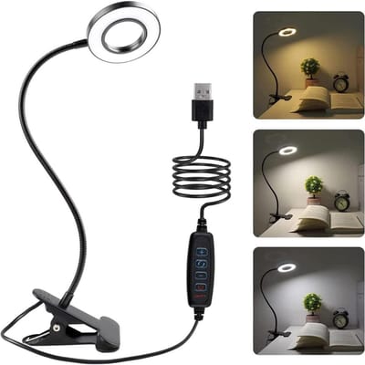 LED Leeslampen 360° Flexibele Dimbare Tafellamp Clip Op Binnen Slaapkamer Oogbescherming Bureaulamp Boek Klemlamp