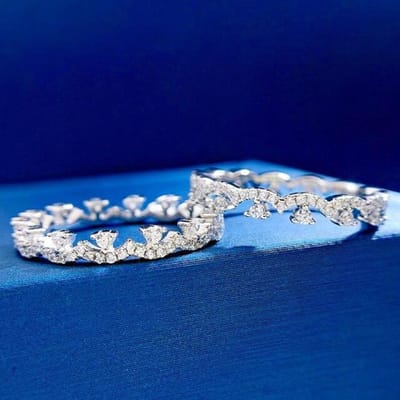 Uitverkoop 925 Sterling Zilver Mode Kant Ring Simulatie Diamanten Ring Kwaliteitsgarantie 8