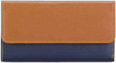 Mywalit Tri-fold Zip Wallet Leren Portemonnee 17 cm - Dames - Horizontaal - bosco