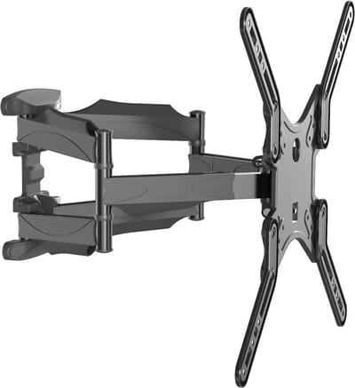 Gembird Premium Dubbelarmige Volledige Bewegings TV Muurbeugel voor 32''-60'' Schermen, 35kg Capaciteit - Optimale Kijkhoek en Ruimtebesparend Ontwerp voor Woonkamer en Kantoor