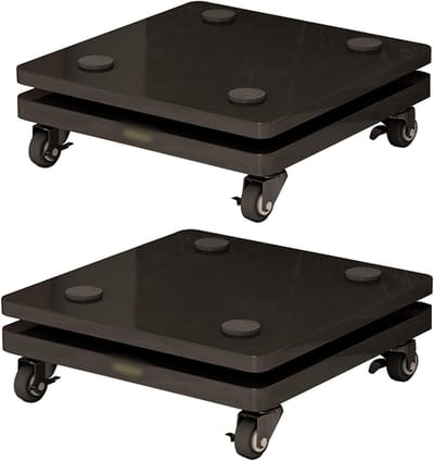 Speaker Isolatie Stand - Subwoofer Platform Stabilisator - Geluidskwaliteit Verbeteren - Met Verstelbare Koperen Voetjes - 40x45 cm - Zwart