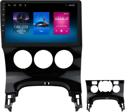 Autoradio met bluetooth - Carplay - Voor Peugeot 3008 (2009-2015) - Geschikt voor Apple en Android - Stereo - Navigatie - Navigatiesysteem auto - 1GB 16GB