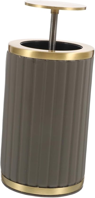 Tandenstoker Dispenser - Automatische Houder - Hygiënisch Eten - Eenvoudige Drukknop Bediening - 10 cm - Grijs
