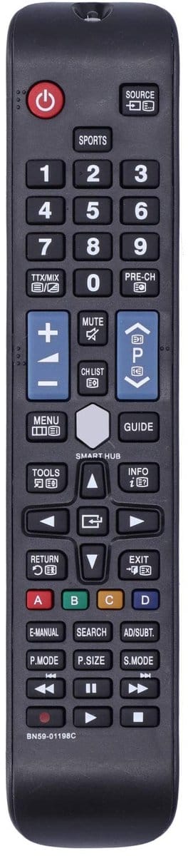 Dailygoody - Vervanging Afstandsbediening - TV Afstandsbediening - Duurzaam en Betrouwbaar - Zwart - Compatibel met meerdere modellen - Handig voor e