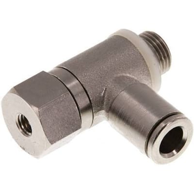 6mm & G 1/8'' Indirect Gestuurde Vernikkeld Messing Terugslagklep Buitendraad Insteekkoppeling 0.5-10 bar