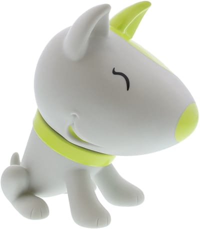 Spaarpot Hondje Pitty grijs-lemon
