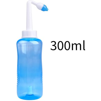 300/500ML Automatische Klep Neuswasmachine Volwassen Kinderen Rhinitis Neusverstopping Neus Waspot Fysiologische Zoutoplossing Neusirrigatie fles 300ML gray