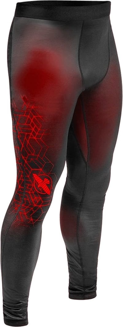 Hayabusa Geo Jiu Jitsu Spats Zwart Rood BJJ Shop Nederland - XL - Jeans Maat 36
