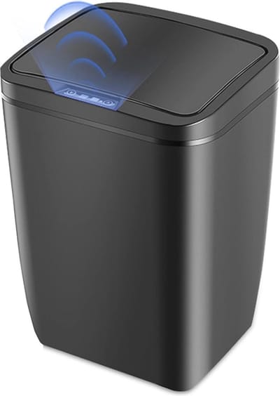 Automatische Vuilnisemmer met Bewegingssensor - 12 Liter Contactloze Afvalemmer voor Keuken, Badkamer en Kantoor
