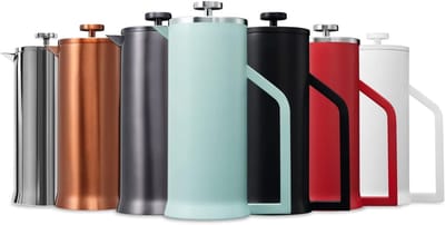 Koffiezetapparaat French Press - Koffiezetter Thermos - Koffie Zetten - Dubbelwandig Geïsoleerd - 1 Liter - Blauw