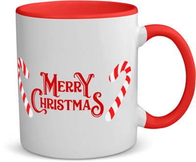 Akyol - kerst merry christmas koffiemok - theemok - rood - Kerstmis - kerst beker - winter - kerst - christmas - kerst cadeau - 350 ML inhoud