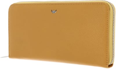 Golden Head Leren portemonnee Madrid RFID Protect RV-Damenbörse 2822 Senfgelb mosterdgeel