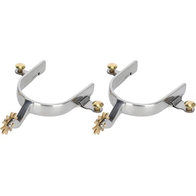 1 Paar Roestvrij Staal Westelijke Stijl Amerikaans Type Unisex Roestvrij Sporen Accessoires gray