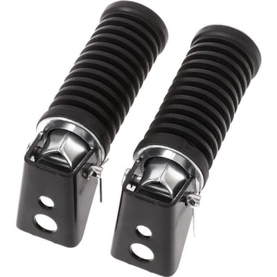 2 stuks Motorfiets Achtervoetsteunen Motorfiets Voetsteunen Compatibel met GS125 GN125 Motocross Motorfiets Accessoires Pedalen black