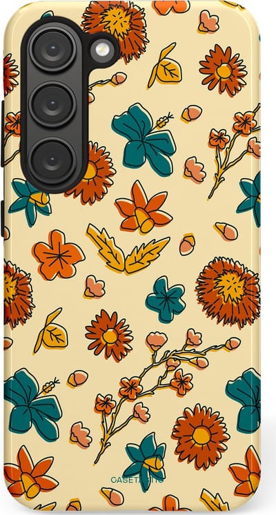 Casetastic Hoesje Geschikt voor Samsung S23 - Stijlvolle Beschermende Duo-layer Case - Boranisch veld
