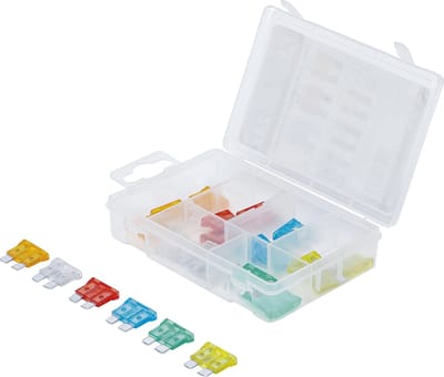 BGS Assortiment Platte Autozekeringen - Universeel - 5 Amp tot 30 Amp - 24 stuks - BGS88154
