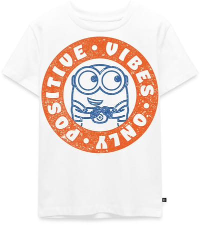 Minions Bob Positive Vibes Premium T Shirt Kinderen