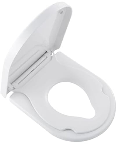 Toiletbril voor kinderen met Softclose - D-vorm / U-vorm, wit, met Quick-Release-functie