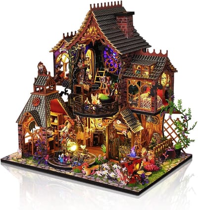 Miniatuur Huis - Doe-het-zelf Model - Creatief Hobby - Gedetailleerd Ontwerp - 1.4 Kilogram - Fantasy Kleuren