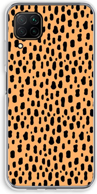 Case Company® - Hoesje geschikt voor Huawei P40 Lite hoesje - Panter - Soft Cover Telefoonhoesje - Bescherming aan alle Kanten en Schermrand