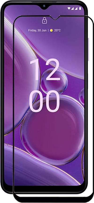 Full Cover Full Glue Glass Screen Protector for Nokia G42 _ Black