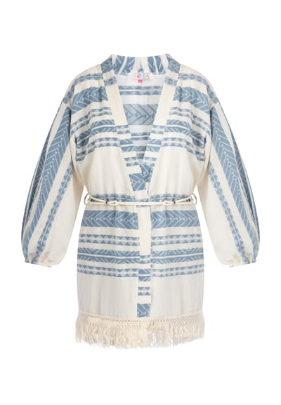 IZIA Kimono Dames blauw