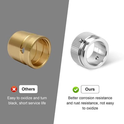 4 Stuks Ventieladapters voor Verwarmingsthermostaat M30 x 1,5 Roestvrij Staal
