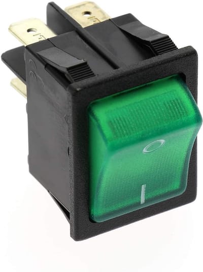Tuimelschakelaar voor Koelkast 230 Volt Groen