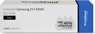 PrintAbout huismerk Toner CLT-K503L (SU147A) Zwart Geschikt voor Samsung