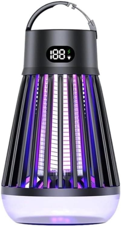 Multifunctionele muggenlamp, draagbare elektrische muggenverdelger voor thuis en buitenshuis, campinglamp, 2-in-1 oplaadbaar