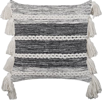 ROCHEA - Sierkussen - Gebroken wit - 45 x 45 cm - Katoen