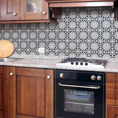 Zelfklevende tegelmuurstickers voor keuken en badkamer - 60 Donzilia Azulejos tegelstickers - 60 stickers 20x20cm