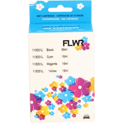 FLWR - Cartridges / HP 920XL Multipack / zwart en kleur / Geschikt voor HP
