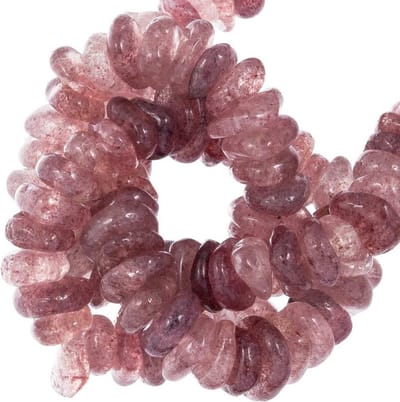 Aardbeienkwarts Chips (11 - 17 x 9-11 x 2 - 4 mm) 100 Stuks