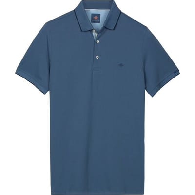 Baileys Polo Two-Tone Solid Fine Line Tipping Detail Riviera Blue / male
