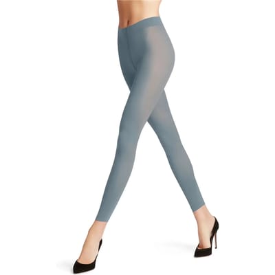 FALKE Pure Matt eenkleurig materiaal ondoorzichtig 50 DEN legging dames blauw - maat S
