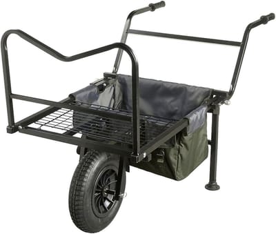 Viskar - Transportkar Visgerei - Vervoer Visspullen - Aluminium Frame - 137.5 x 85 x 96 cm - Groen