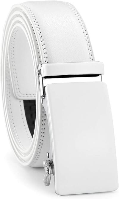 Heren Riem - Automatische Gesp - Stijlvol Zichtbaar - 32 Verstelpunten - 35mm Breed - Bruin Zwart