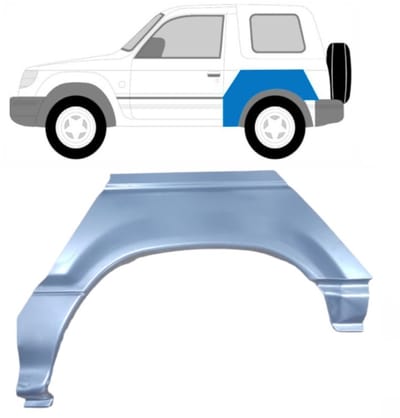 Reparatiepaneel achterspatbord voor Mitsubishi Pajero 1991-2001 / Links