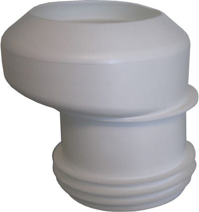 De Beer Excentrisch Closetafvoermanchet Sprong 4 Cm. Wit
