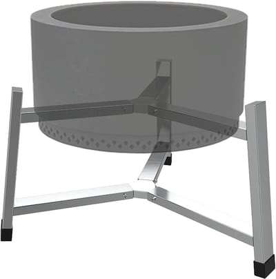 Vuurkorf Standaard - Buitenhaard Gereedschap - Kampvuur Koken - Roestvrij Staal - 195 inch - Zilver
